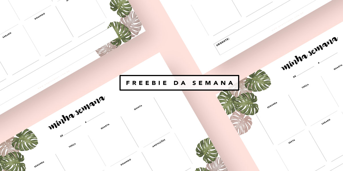Planner semanal Oh My Closet Por Mônica Araújo Verão 2017 Printable free design